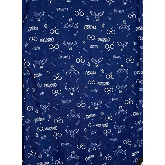 Harry Potter Hogwarts Logo Wizarding World Blue Soft Pullover Medium CR50 New - Picture 2 of 3